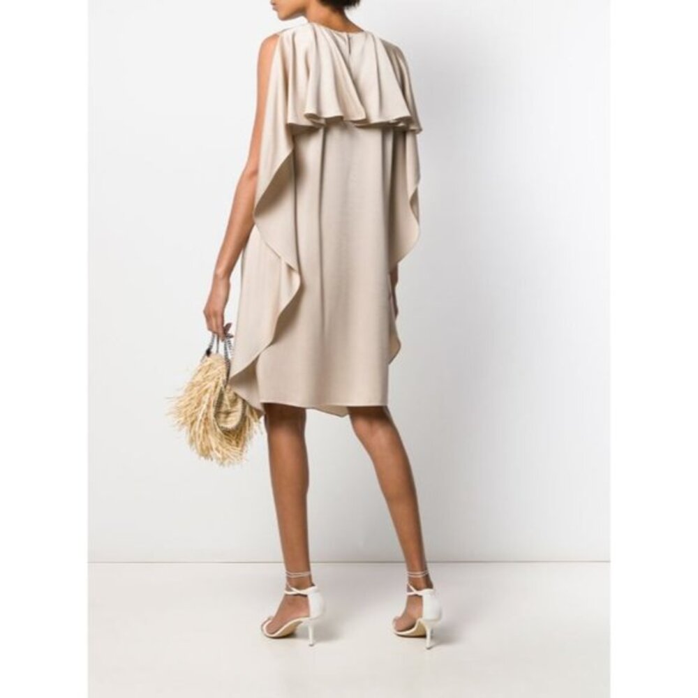 Stella McCartney draped-back sleeveless dress Size 40